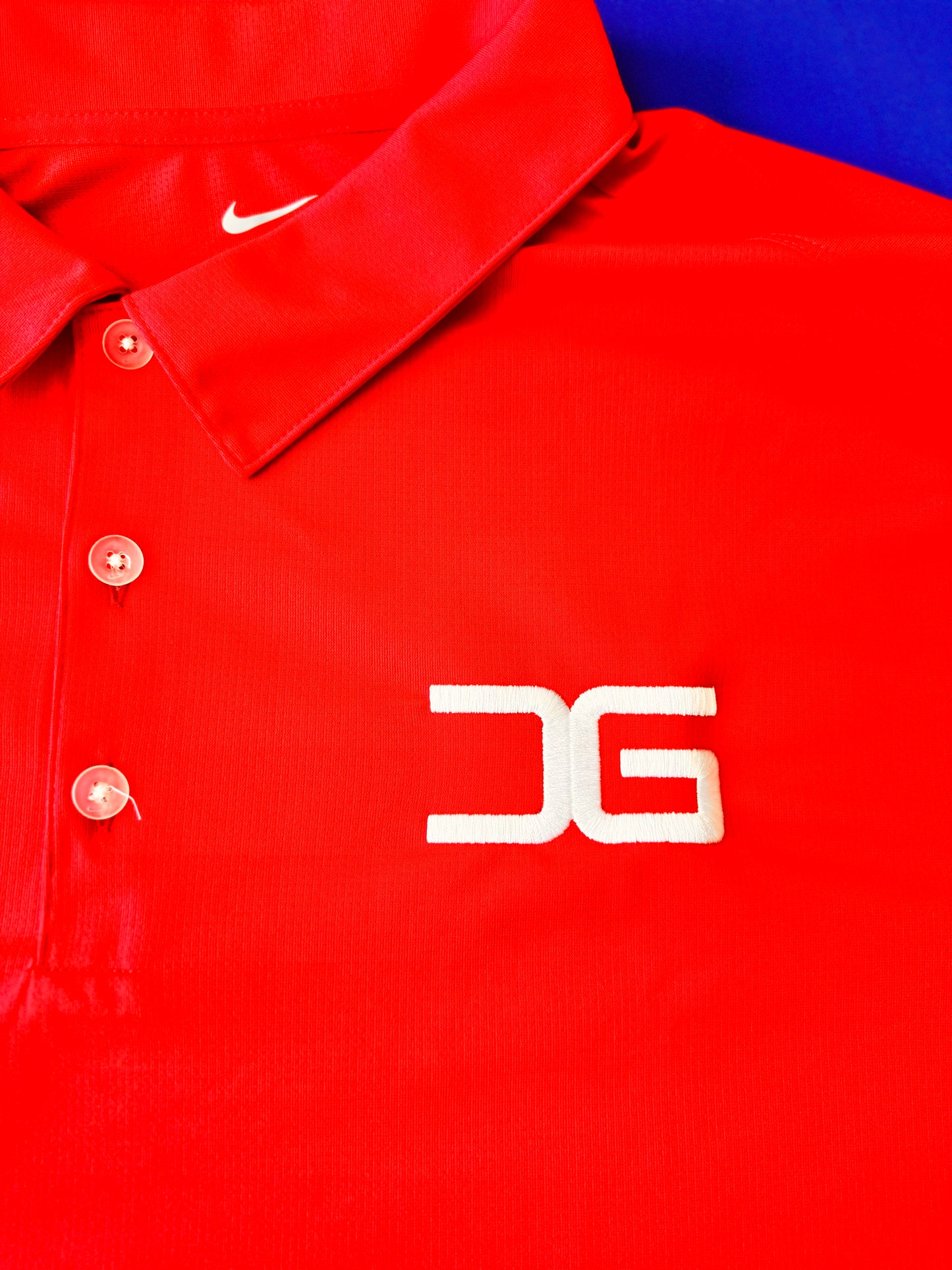 University Red Nike Dry-Fit Polo