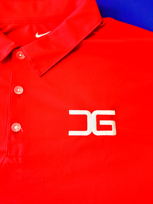 University Red Nike Dry-Fit Polo